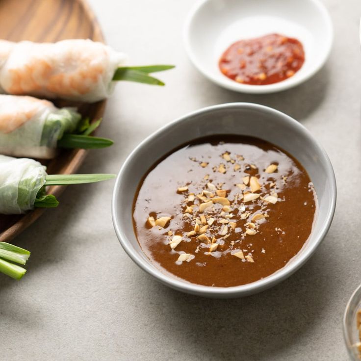 some food is sitting on a table and ready to be eaten