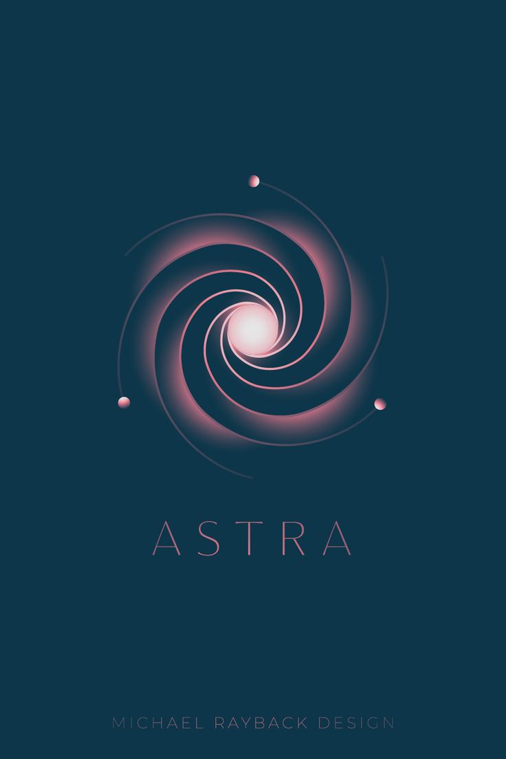 the logo for astral, an art - filled space that has been designed by michael rayback design