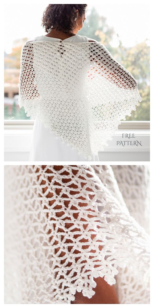 crochet shawl pattern for women's shrugr with open back and sleeves