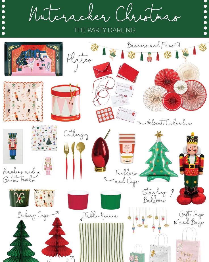 a poster with christmas decorations and other things to do in the holiday season, including gifts