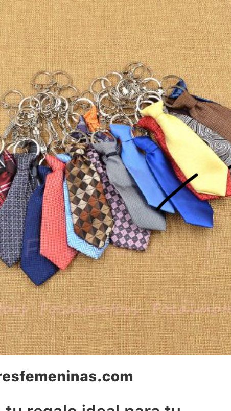 a bunch of ties that are on a keychain with the caption, what do you mean?