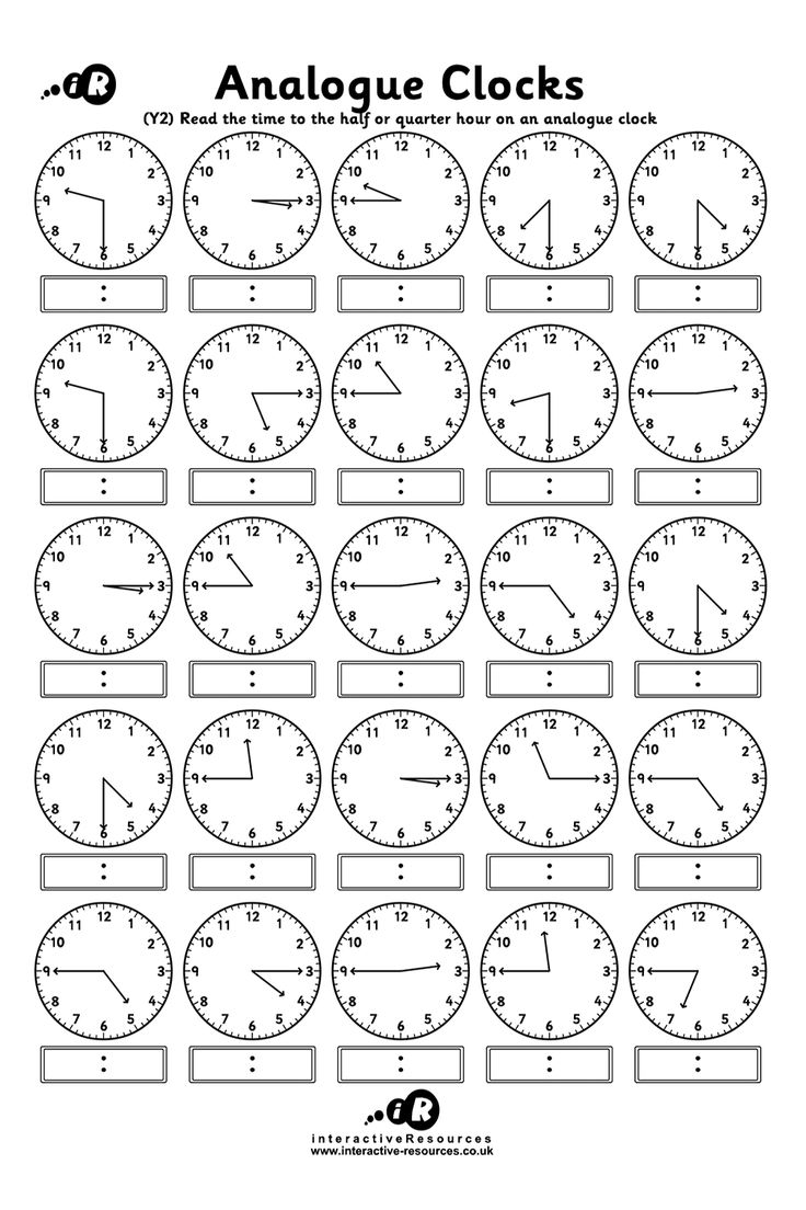 an analog clock worksheet for kids to learn how to tell the time in minutes