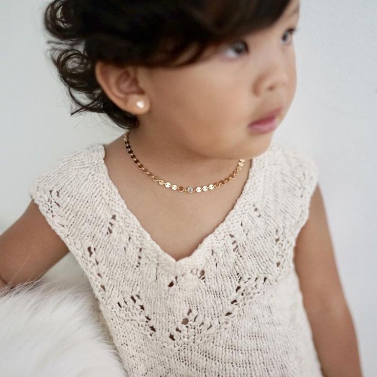 Baby Necklace Kids Necklace in 14k Gold Fill Kids | Etsy Dainty White Necklace For First Communion, Baby Bracelet Gold, Baby Jewelry Gold, Baptism Necklace, Toddler Necklace, Flower Girl Necklace, Latest Bracelets, Baby Necklace