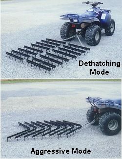 two pictures showing the different parts of an atv