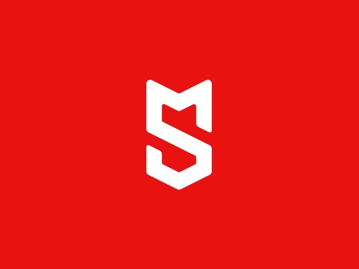 the letter s is made up of two white letters on a red background, and it appears