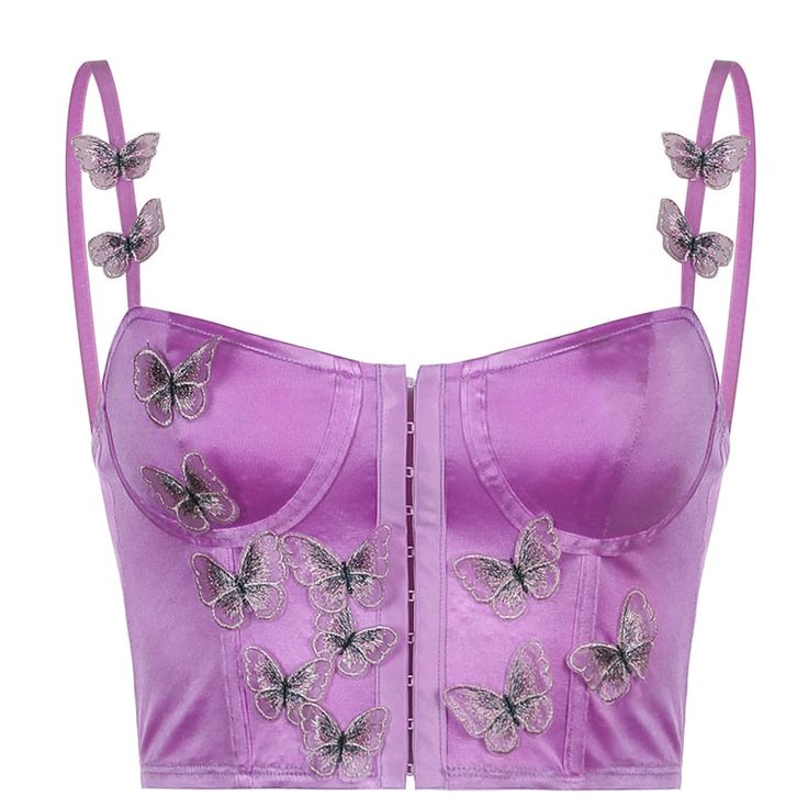 Amozae Butterfly Appliques Y2K Corset Women Kawaii Aesthetic Pink Camisole Satin Tank Top Beach Party Outfit Bustier Hot Kawaii Aesthetic Pink, Beach Party Outfit, Y2k Corset, Pink Camisole, Core Outfits, Beach Party Outfits, Satin Tank Top, Corset Vest, Fashion Shoes Heels