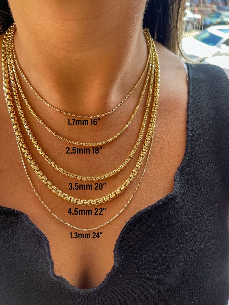 14K Gold Round Box Chain Round Box Delicate Gold Box Chain Unisex Trendy Round Box Chain 724 - Etsy