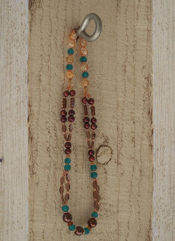 Freshwater Pearls and Mixed Beads Necklace Red Brown Aqua Blue 25%OFF Coupon Code OCTOBER25  #SouthwesternJewelry #BOHOjewelry #Sale Bohemian Brown Beaded Necklaces With Faceted Beads, Bohemian Brown Beaded Necklace With Faceted Beads, Bohemian Brown Beaded Necklace With Czech Glass, Bohemian Brown Czech Glass Beaded Necklaces, Bohemian Brown Czech Glass Beaded Necklace, Southwestern Style Brown Beaded Necklace Gift, Southwestern Style Brown Beaded Necklace For Gift, Southwestern Style Brown Beaded Necklace As Gift, Southwestern Style Brown Beaded Necklace As A Gift