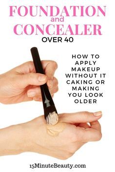 Foundation Over 40, Concealer And Foundation, Make Up Diy, Cakey Makeup, Foundation Routine, Makeup Over 40, Apply Foundation, Makeup Tips For Older Women, Apply Makeup