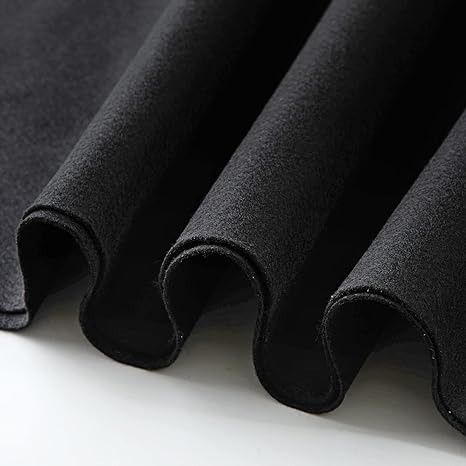 the black fabric is folded on top of each other