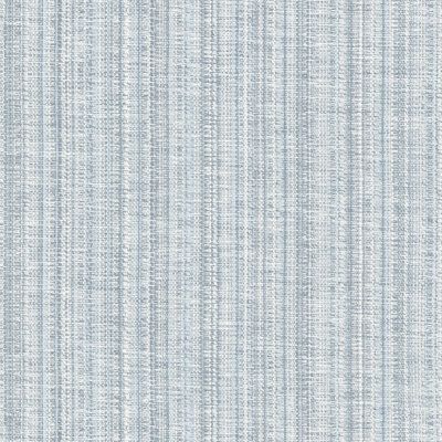 a light blue and white striped wallpaper