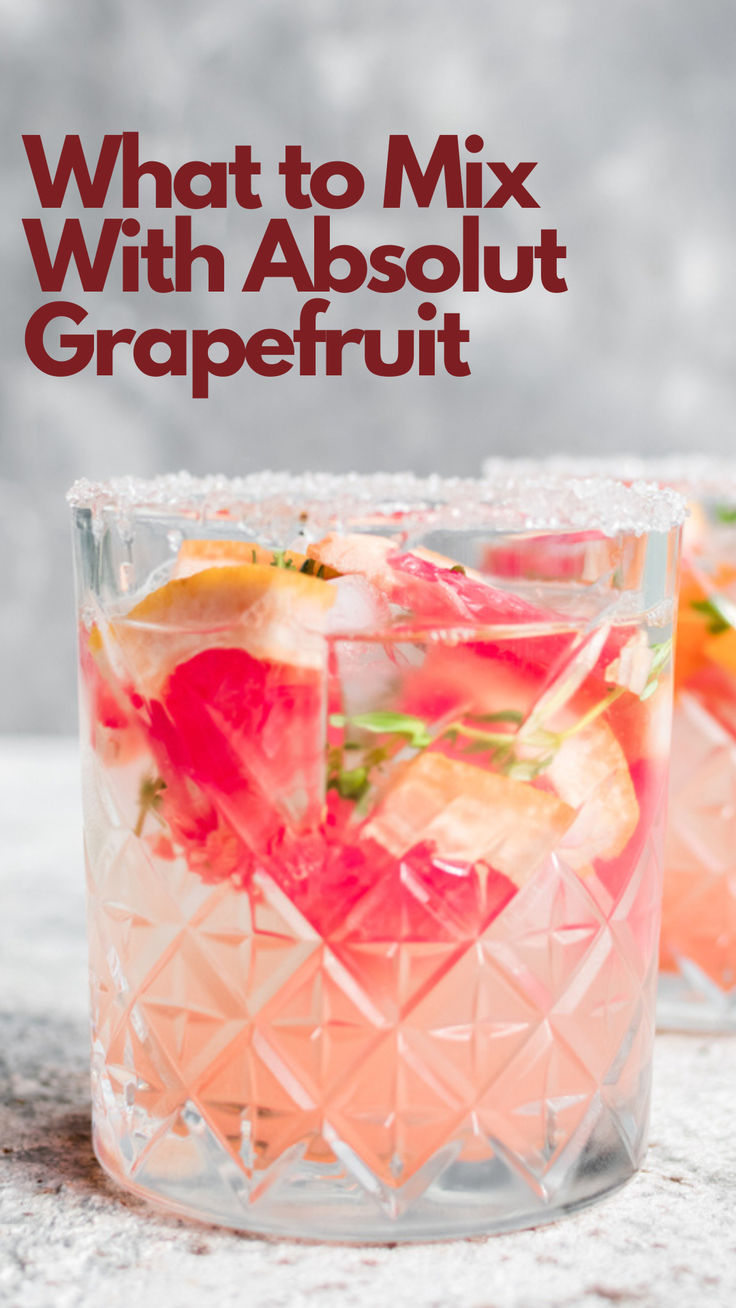 What to Mix with Absolut Grapefruit Grapefruit Vodka Drinks, Rosemary Paloma, Vodka Mixers, Grapefruit Vodka, Vodka Gifts, Grapefruit Soda, Premium Vodka, Best Drinks, Infused Vodka