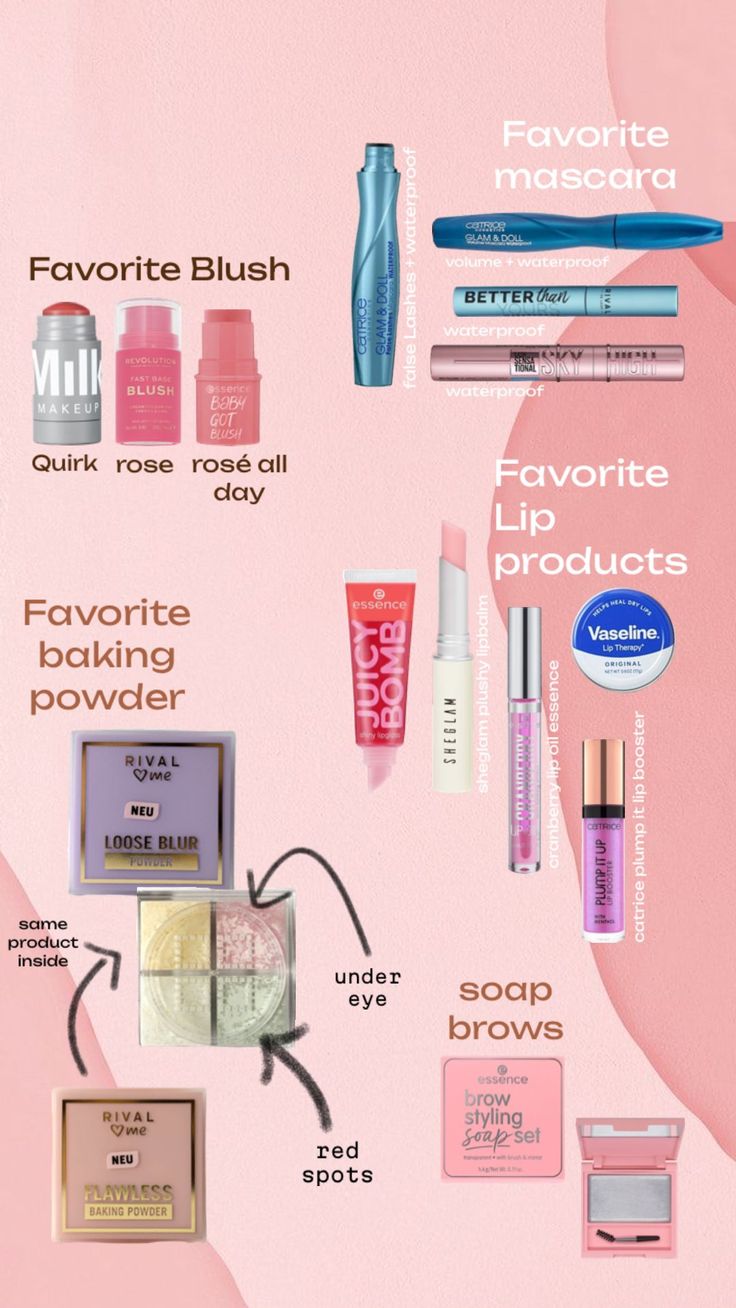 Make up favorites - drugstore edition 🫦 Best Smudge Proof Mascara, Drugstore Blush, Smudge Proof Mascara, Drugstore Lips, Drugstore Mascara, Glam Doll, Waterproof Makeup, False Lashes, Lip Oil