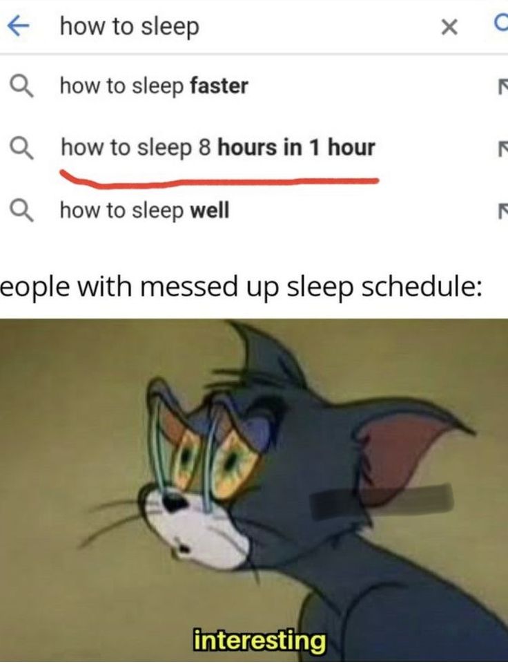 an image of a cartoon cat with the caption how to sleep faster