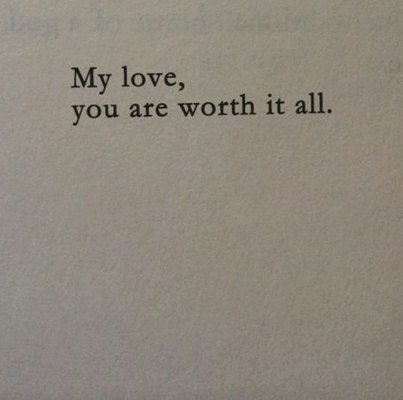 an old typewriter with the words, my love, you are worth it all