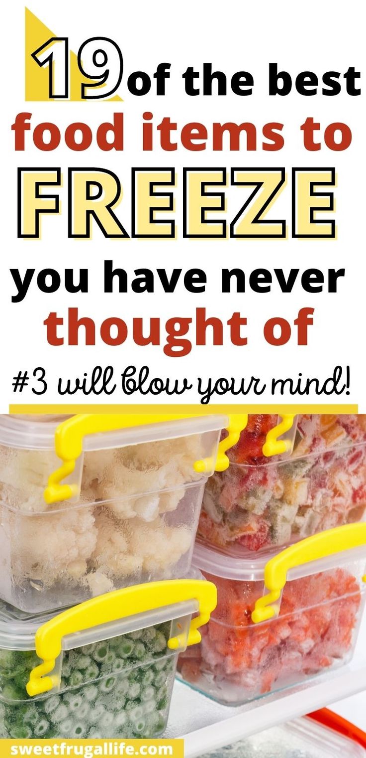 foods you can freeze that you haven't thought of yet Freezing Shredded Potatoes, Foods You Can Freeze For Later, Freeze Food Ideas, How To Freeze Half And Half, What Foods Can You Freeze, Can You Freeze Potato Soup, How To Freeze Sauce, How To Freeze Leftovers, Things You Can Freeze