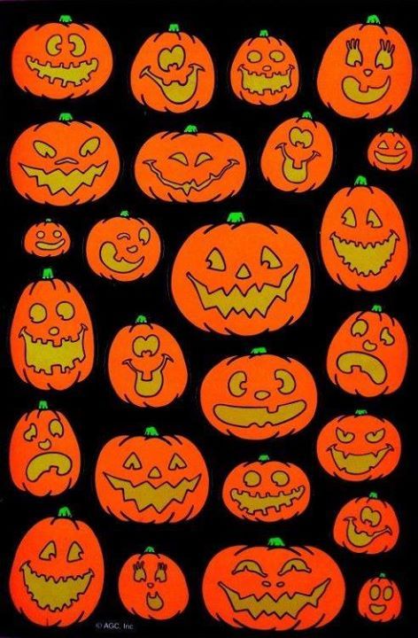 an image of pumpkins with faces on them