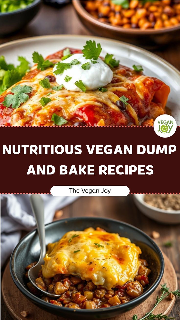 Simple vegan cooking: 13 dump and bake game-changers Vegan Dump And Bake, Dump And Bake Recipes, Vegan Feast, Dump And Bake, Vegan Baking Recipes, Spinach Curry, Bake Recipes, Italian Chef, Vegan Mac And Cheese