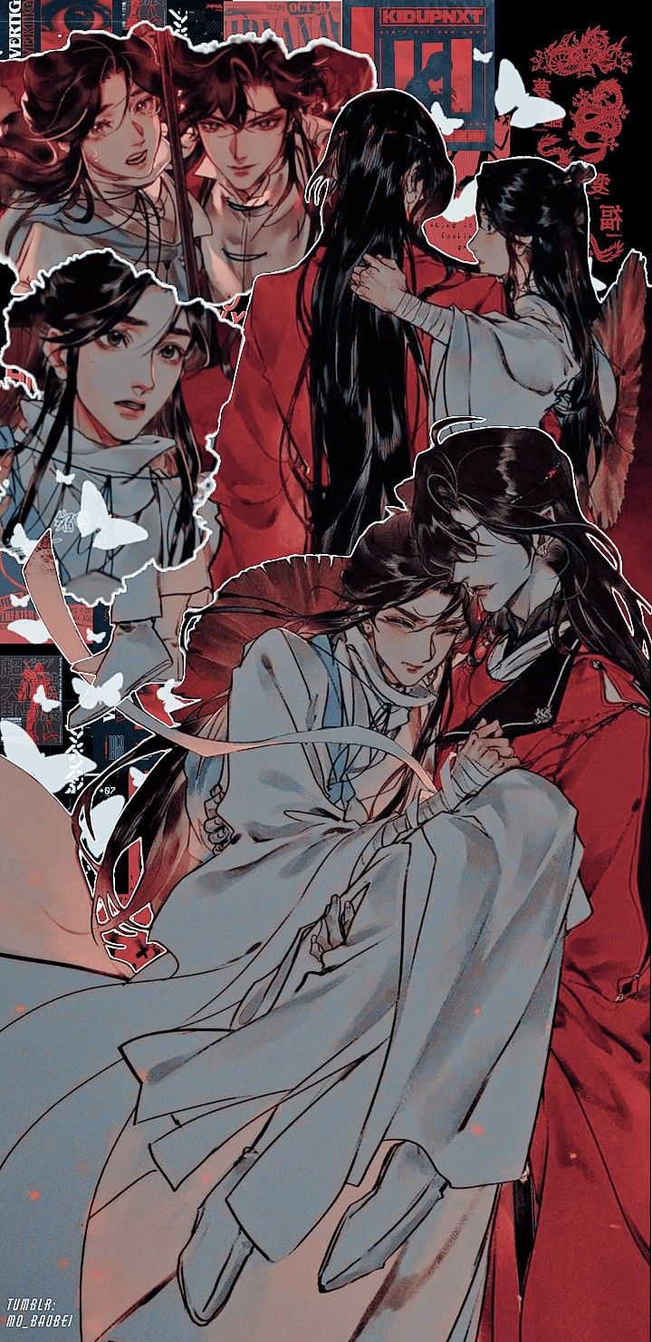 Tgcf wallpaper Heavens Official Blessing Wallpaper, Hualian Wallpaper, Anime Lock Screen Wallpapers, Anime Lock Screen, Angel Wallpaper, Theme Background, Anime Child, Heaven's Official Blessing, Cute Backgrounds