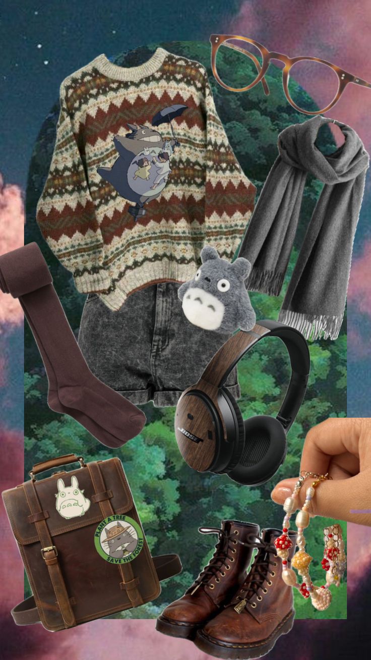 #totoro #outfitinspiration Cottagecore Clothes, Studio Ghibli Movies, Ghibli Movies, Inspired Outfits, Character Outfits, Create Collage, Creative Play, Studio Ghibli, Your Aesthetic