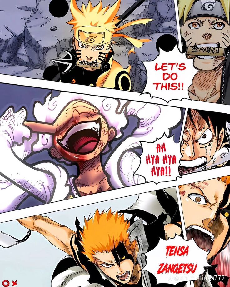 an image of the page from one piece of naruta's comic book