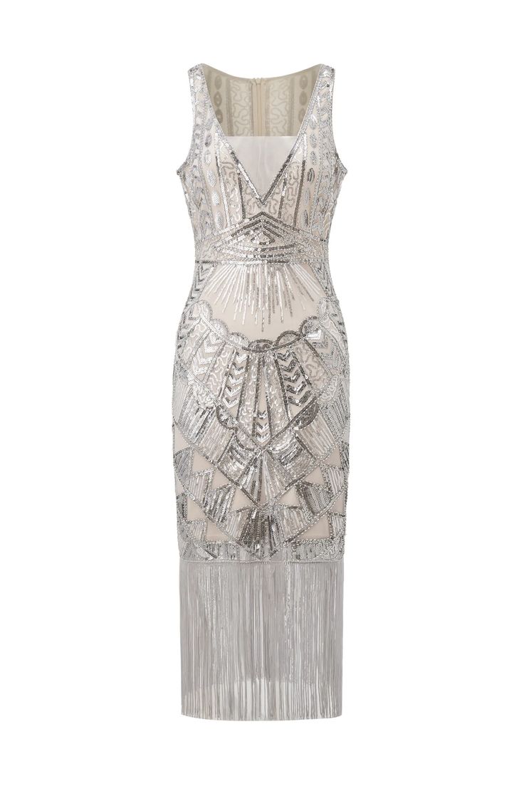 Shop 1920s Dresses - V-Neck Art Deco Slip Dress | BABEYOND Gatsby Party Dress, Flapper Dresses, 1920s Dresses, Roaring 20, The Roaring Twenties, Art Deco Dress, Gatsby Dress, Art Deco Print, 1920s Flapper Dress