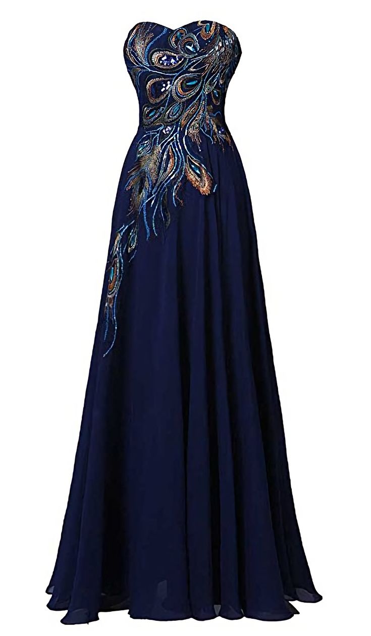 Womens A-line Embroidery Evening Dresses A-line Sequined Dress For Banquet, Blue Floral Embroidered Dress For Banquet, Blue Floral Embroidery Dress For Banquet, Elegant Embroidered A-line Maxi Dress, Floor-length Evening Dress With Embroidered Neckline, Floral Embroidered Maxi Dress For Prom, Embroidered A-line Evening Dress, Embroidered Floor-length Dress For Banquets, Blue Wedding Dress With Embroidered Neckline