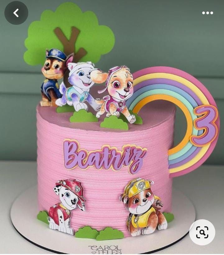 Skye Paw Patrol Themed Birthday Party, Paw Patrol Cake For A Girl, Paw Patrol Girl Birthday Cake, Skye Cake Paw Patrol, Pastel Skye Paw Patrol, Girl Paw Patrol Cake, Paw Patrol Girl Cake, Paw Patrol Cake Girly, Paw Patrol Birthday Cake Girl