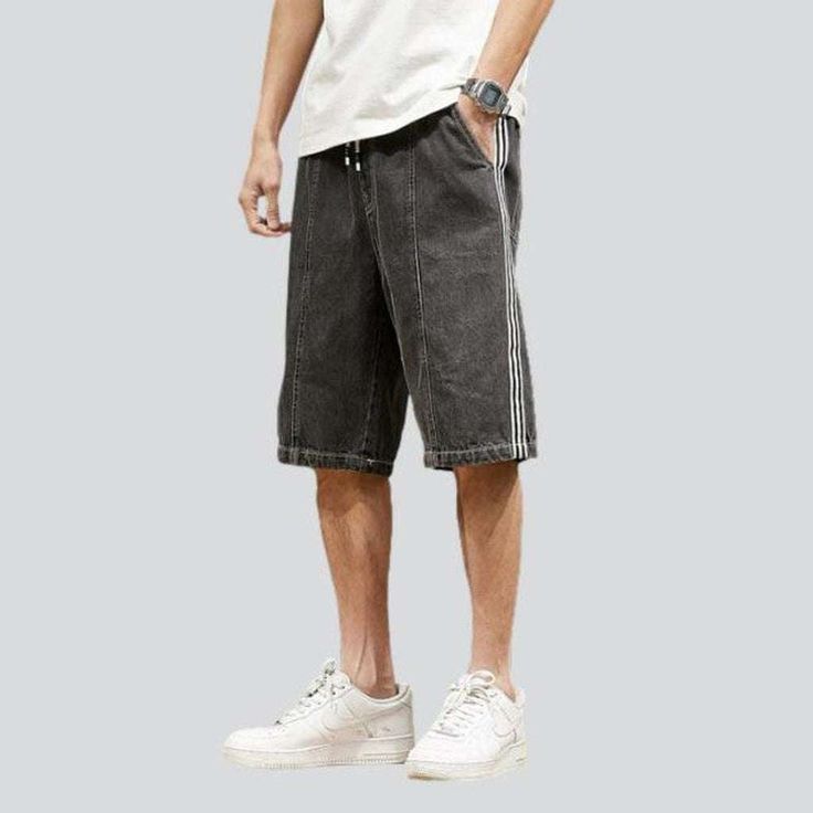 Come and experience the Nineties style with our 2023 Summer Collection free denim shorts featuring bands! These mid-rise shorts feature a drawstrings closure. and are made from stonewashed. stretchy fabric for a casual fit.Distinctive Features: 90's Style: Enjoy a blast from the past with these shorts that feature a distinctive look from the Nineties. Stonewashed: The stonewashed fabric adds a unique texture to the shorts. giving them a classic. vintage look. Loose Fit: With a loose fit. these s Sporty Jean Shorts With Built-in Shorts For Spring, Sporty Cotton Jean Shorts For Summer, Summer Cotton Jeans With Drawstring, Trendy Summer Jeans With Drawstring, Spring Streetwear Shorts With Drawstring, Summer Denim Jeans With Drawstring, Sporty Denim Shorts, Summer Drawstring Denim Jeans, Trendy Streetwear Shorts With Drawstring