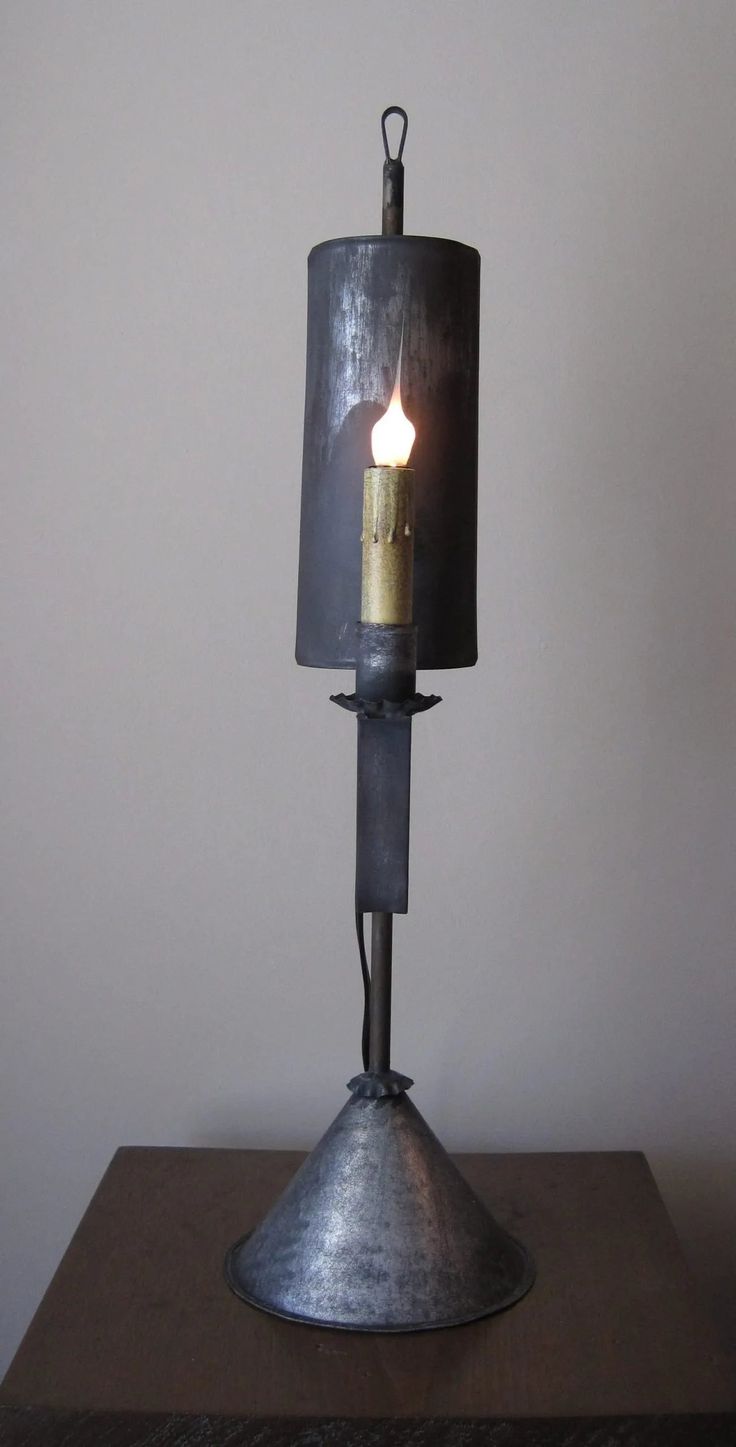 Bristol Tin Table Light Tin Candle Holders Rustic, Primitive Ceiling Lights, Primitive Lamps, Hanging Lantern Lights, Colonial Life, Wood Ceiling Lights, Primitive Lighting, Flameless Tea Lights, Primitive Walls