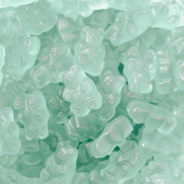 some ice cubes that have been frozen in the freezer and are light green