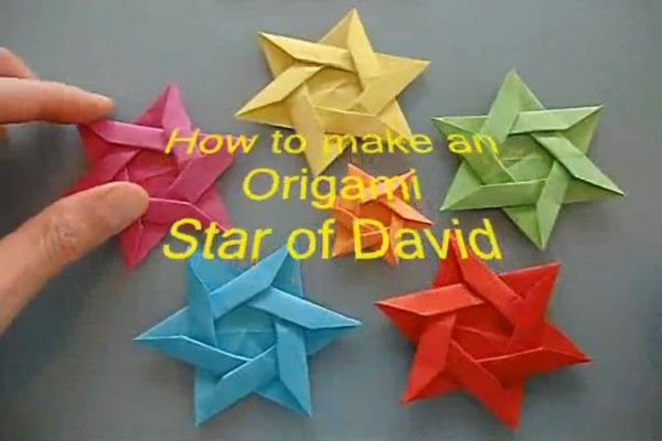 how to make an origami star of david