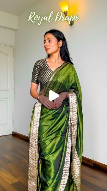 Tussar Silk Saree Blouses Designs, Latest Indian Fashion 2024, How To Look Good In Saree, Single Pallu Saree Draping, Tissue Saree Draping Style, Chiffon Saree Draping Styles, Silk Saree For Dusky Skin Tone, Silk Dupatta Draping Styles, Different Saree Drapes