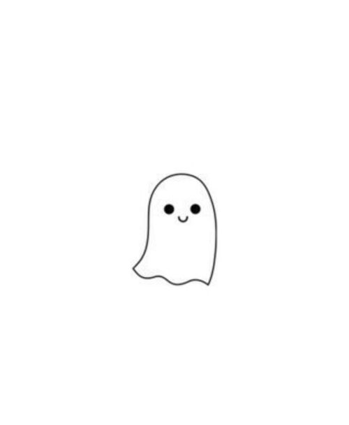 a white ghost with eyes and nose drawn on it