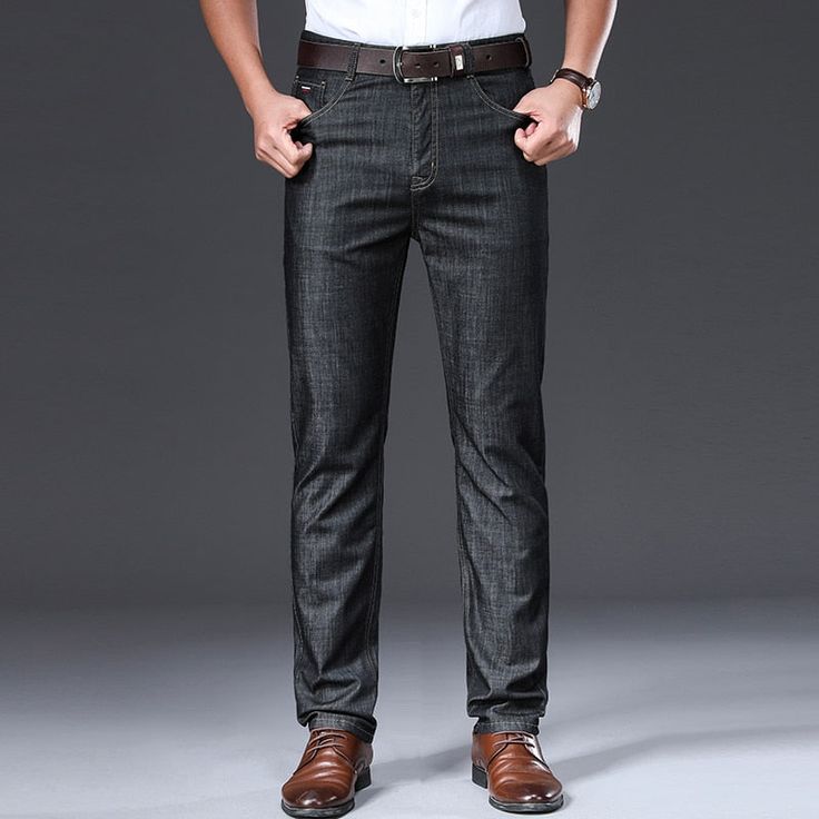 Mason - Mid Waist Straight Cut Denim Jeans - Model Mannequin Slim Fit Straight Leg Jeans For Spring, Spring Slim Fit Straight Leg Jeans, Slim Spring Workwear Bottoms, Slim Bottoms For Workwear In Spring, Slim Spring Bottoms For Workwear, Classic Non-stretch Straight Leg Jeans, Fitted Jeans With Welt Pockets For Spring, Fitted Straight Jeans For Spring, Slim Fit Jeans For Spring