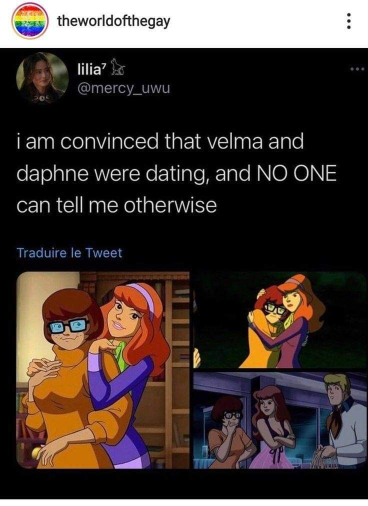 an image of two people hugging each other with the caption that reads, i am convined that venna and dappine were dating, and no one can tell me otherwise