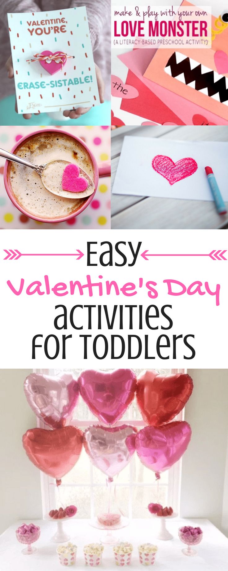 valentine's day activities for toddlers to do with paper hearts and other crafts