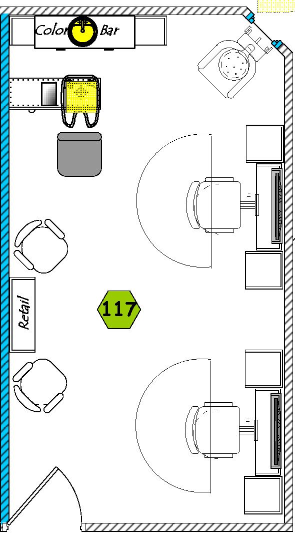 a floor plan for a living room and kitchen