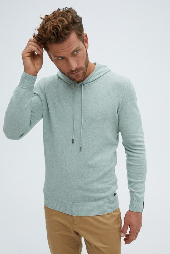 FINAL SALE Experience the Almond Green Natural Hoodie Elevate your wardrobe with the Almond Green Natural Hoodie, blending timeless style and unmatched comfort. Perfect for any man, this hoodie is a versatile addition to your collection, designed from natural heather yarns that create a stunning tonal melange. Crafted from 100% cotton, this hoodie is more than just clothing�—it's a luxurious experience. Its soft texture, lightweight breathability, and eco-friendly nature promise all-day comfort. Green Long Sleeve, Sweater Fashion, Soft Texture, Long Sleeve Knit, Cotton Fiber, Natural Cotton, Timeless Style, Blending, Final Sale