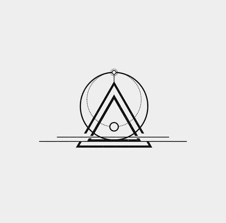 an artistic logo designed to look like a triangle, with the letter a in it's center