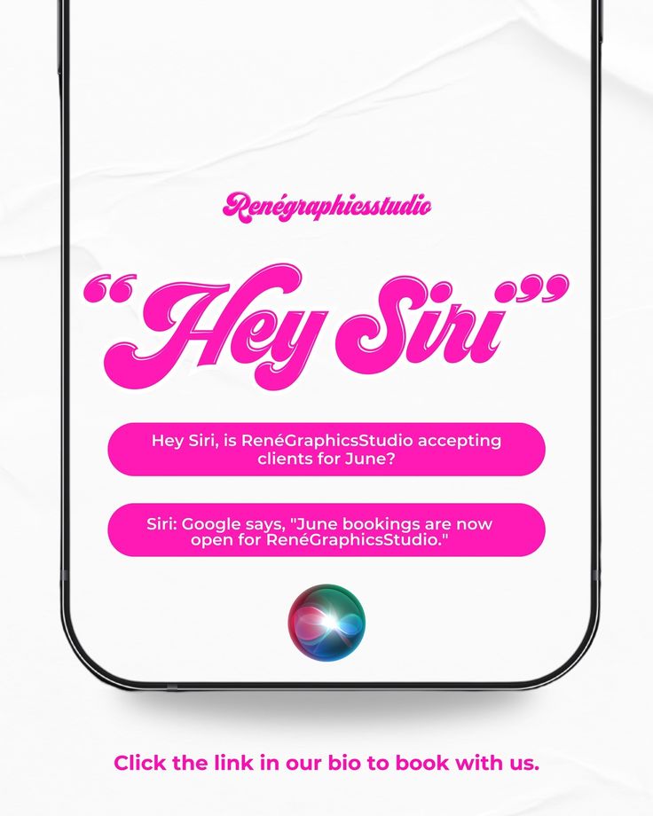 an advertisement with the words fly siri on it's back side and pink text below