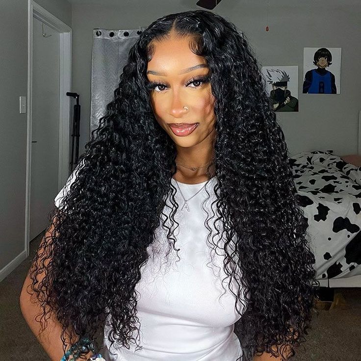 Our Tropical Deep Wave texture is BEST selling for a reason🔥♥️ ♥️♥️♥️♥️��♥️♥️♥️♥️♥️♥️♥️♥️ Hair: tropical deep 5x5 closure wig 26” Shop Online ⬇️ 🛍️FOREIGNSTRANDZHAIR.COM ✨✨✨✨✨✨✨✨ #curlyhair #curlywig #deepwavehair #gluelesswig #gluelesswigs Brazilian Straight Human Hair, Affordable Wigs, Long Curly Wig, Human Hair Color, Curly Human Hair Wig, Deep Curly, Lace Closure Wig, Closure Wig, Straight Human Hair