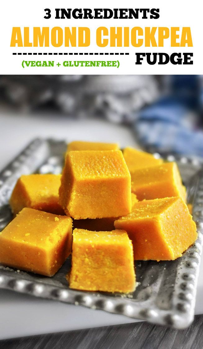 3 Ingredients Almond Chickpea Fudge recipe Chickpea Fudge, Mouthwatering Desserts, Friends Recipes, Treats Recipes, Bbq Food, Fudge Easy, Fudge Recipe, Healthy Bites, Fun Recipes