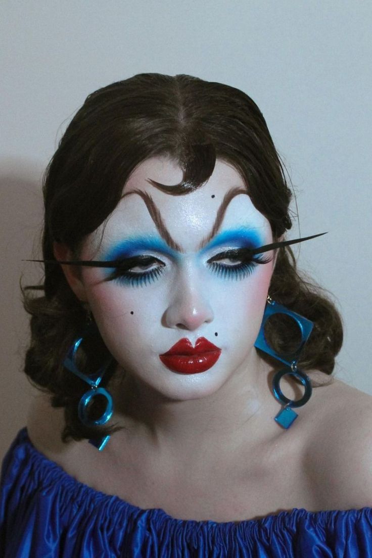 Vampire Bride, Funky Makeup, Drag Make-up, Drag Makeup, Cool Makeup Looks, Dope Makeup, Make Up Inspo, Clown Makeup, Nyx Cosmetics