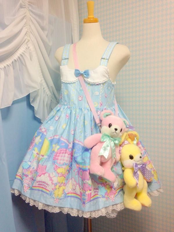 Cotton Candy Fashion, Candy Clothes, Blue Fairy Kei Dress With Ruffles, Blue Kawaii Doll Collar Dress, Spring Fairy Kei Dress With Ruffles, Fairy Kei Dress For Spring Dress-up, Fairy Kei Mini Dress With Ruffles, Kei Fashion, Lolita Outfits