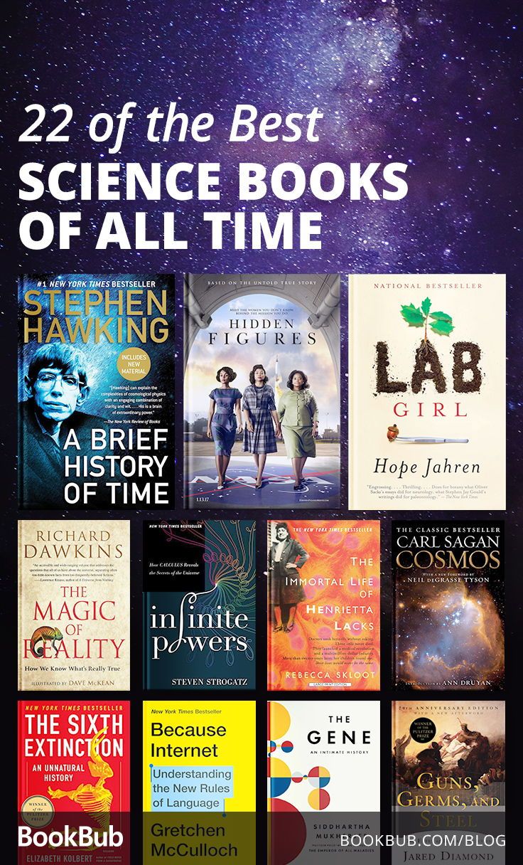 some books that are all in front of the words, science books of all time