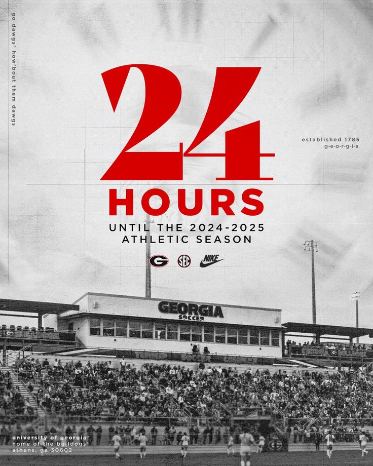 the poster for 24 hours is displayed in front of a stadium full of people and spectators