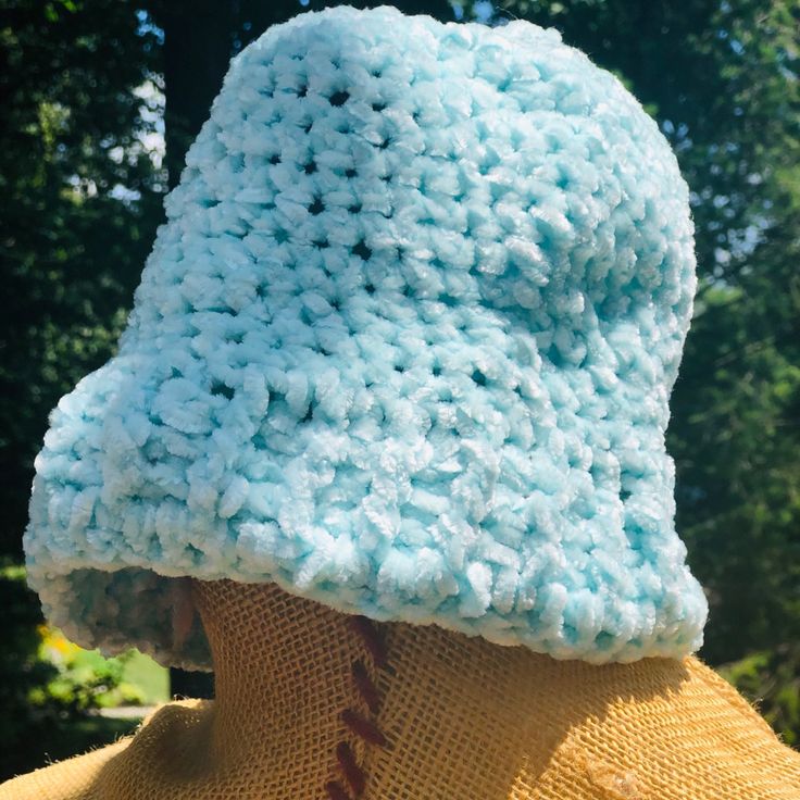 Soft Chenille Hand Crocheted Hat In Teal Blue Is Hand Crafted By Shop Owner In My Smoke Free, Pet Free Home Studio. Made In The Usa. Brand New Item. That Stretches, Would Fit Child Or Adult Blue Bucket Hat With Curved Brim For Festivals, Blue Wide Brim Bucket Hat For Festivals, Blue Curved Brim Bucket Hat For Festival, Blue Bucket Hat One Size For Summer, Blue Bucket Hat With Short Brim For Festivals, Blue Short Brim Bucket Hat For Festivals, Blue Brimmed Bucket Hat For Festival, Trendy Blue Bucket Hat For Vacation, Trendy Blue Wide Brim Hat