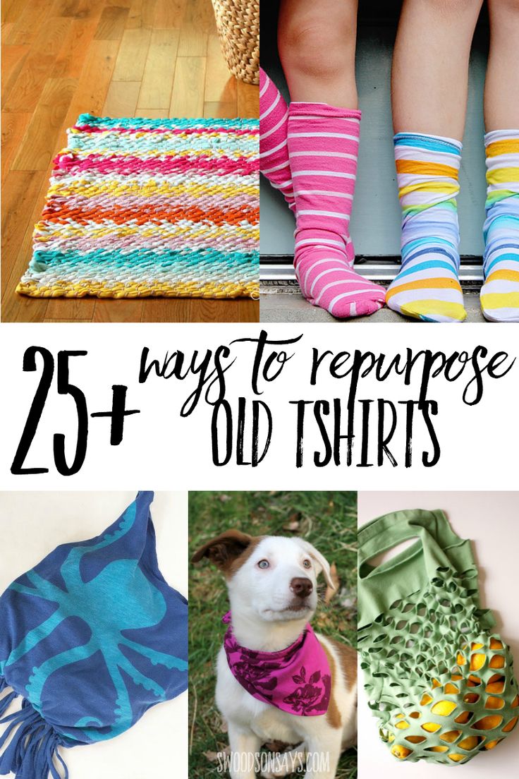 there are many different ways to repurpose old t - shirts for dogs and cats