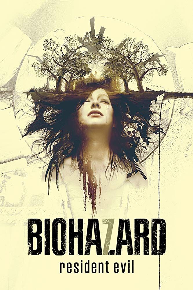 the poster for biohazard resident evil shows a woman's head with trees growing out of her hair